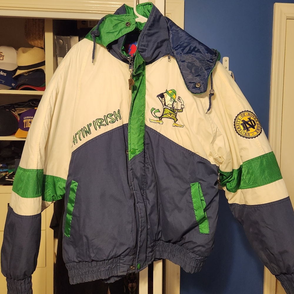 Vintage Pro Player Notre Dame Fightin Irish jacket size large